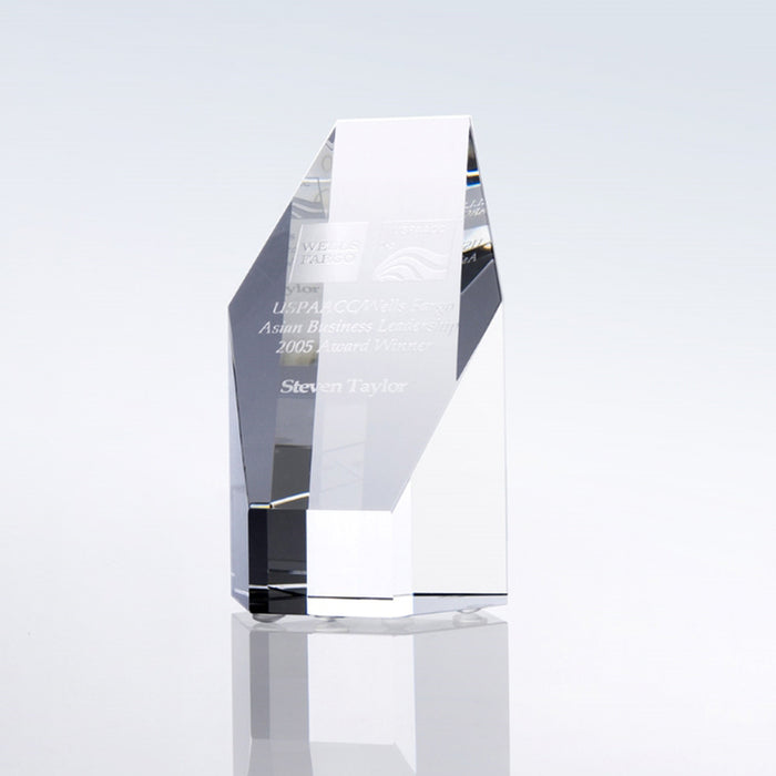 Optical Crystal Hexagon Tower - Small