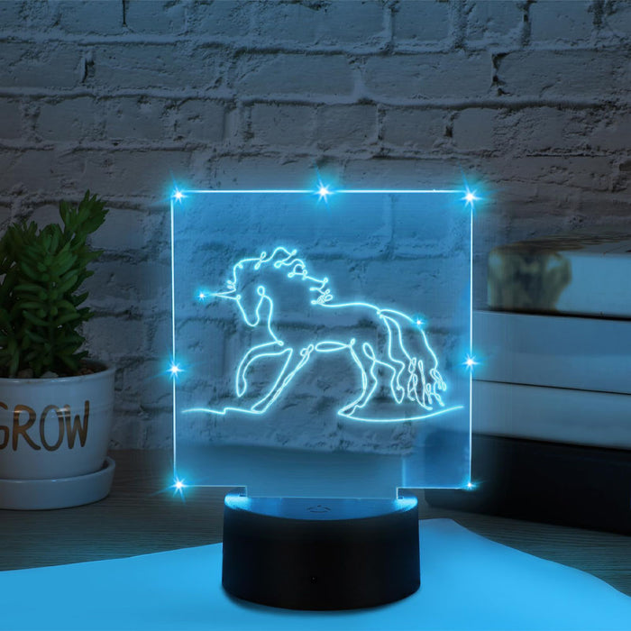 Customized Acrylic Shapes w/LED Base Light w/ remote