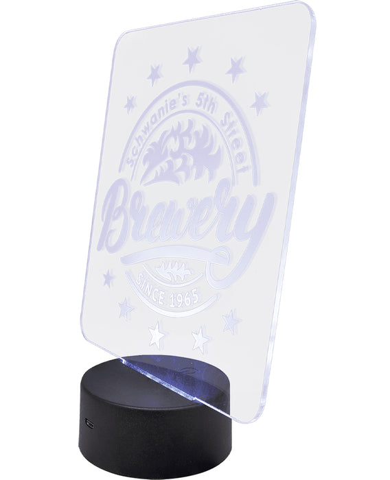 Customized Acrylic Shapes w/LED Base Light w/ remote