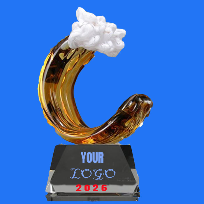 Golden Wave Art Glass  Award