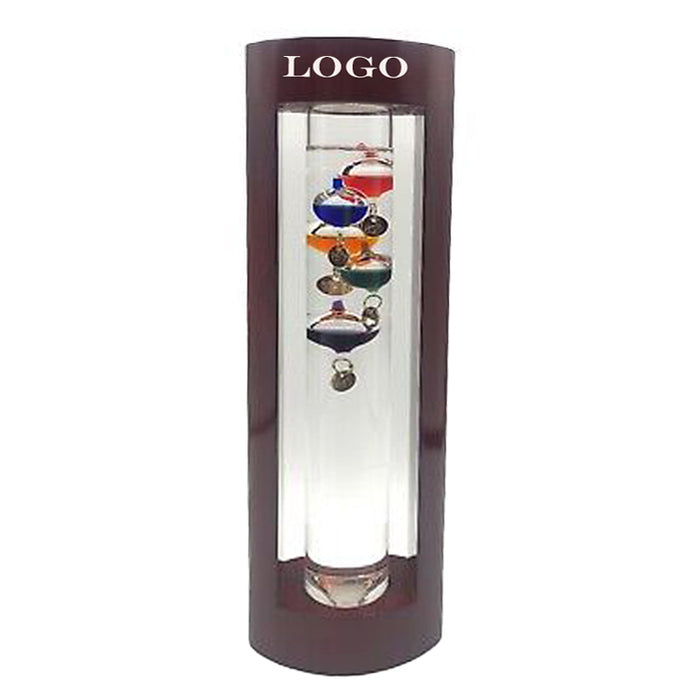 7" Multi Color Galileo in Cherry Finish Wood Stand