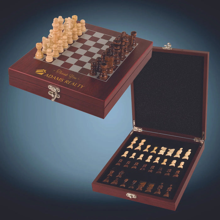 Rosewood Finish Chess Set