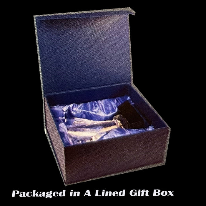 6-1/2" Optical Crystal Cup on Black Pedestal Base.