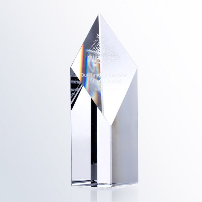 Super Diamond Tower Optical Crystal Award - Small