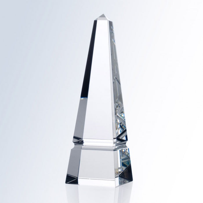 Groove Obelisk Optical Crystal Award - Medium