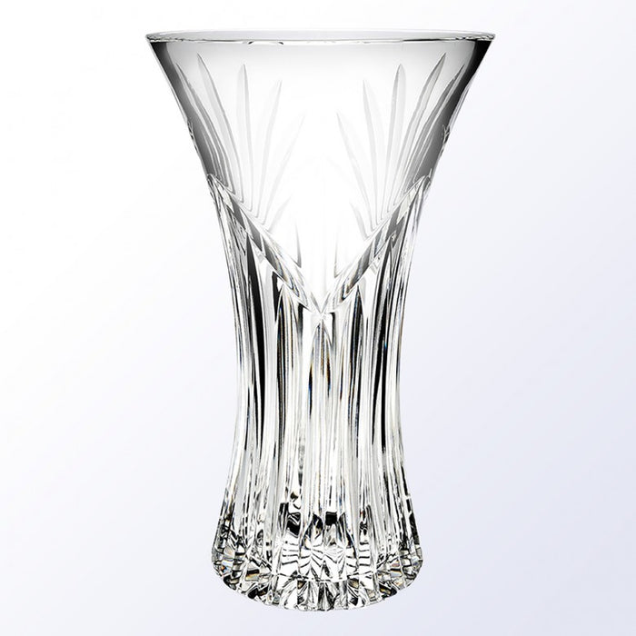 Elegant Crystal Fluted Vase