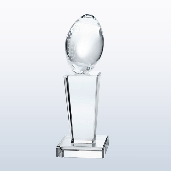 Football Optical Crystal Trophy - Large