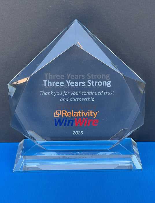 Prestige Diamond Optical Crystal Award - Large