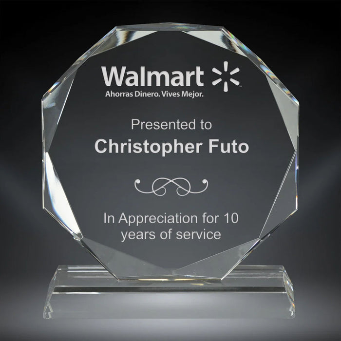 Diamond Optical Crystal Award - Small