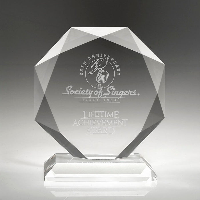 Diamond Optical Crystal Award - Small