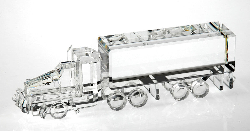Crystal 18 Wheeler Executive Gift