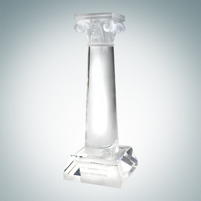 Unique Lead Crystal Column Award