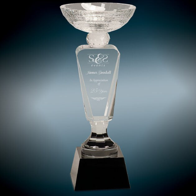 12" CRYSTAL CUP TROPHY (LARGE SIZE)