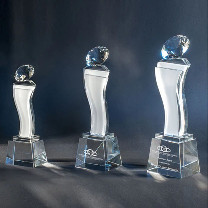 Designer Crystal Esmeralda Award-Large