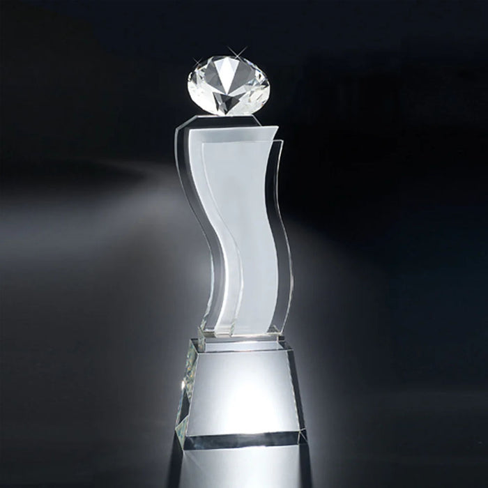 Designer Crystal Esmeralda Award-Large