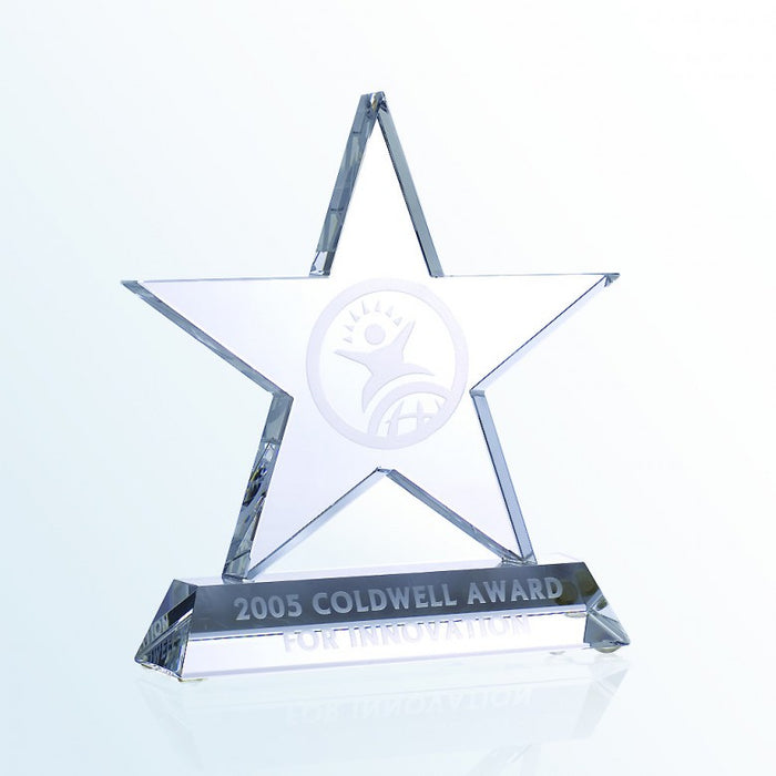 Motivation Star Optical Crystal Award - Small